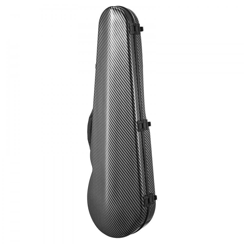 VEVOR 4/4 Full Size Violin Case, Built-in Hygrometer, Lightweight Portable Travel Carrying Bag, with Plush Lining, Dual Shoulder Straps, Anti-Scratch, Professional Triangular Shape, for Violin, Black