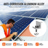 VEVOR Solar Panel Mounting Brackets, Solar Panel Mount Kit with 4 x 30" Aluminum Rails, 4 End Clamps and 2 Mild Clamps, Solar Panel Mount Brackets for Metal Roof, Concrete Roof, Wood Roof, Tile Roof