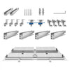 VEVOR Solar Panel Mounting Brackets, Solar Panel Mount Kit with 4 x 30" Aluminum Rails, 4 End Clamps and 2 Mild Clamps, Solar Panel Mount Brackets for Metal Roof, Concrete Roof, Wood Roof, Tile Roof