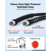 VEVOR Hydraulic Steering Kit 150HP Hydraulic Outboard Steering System 24 ft, Marine Boat Steering System, 2.5 MPa Helm Pump, Two-Way Lock Cylinder, 24 Feet High-Strength Hoses, for Single-Engine Use