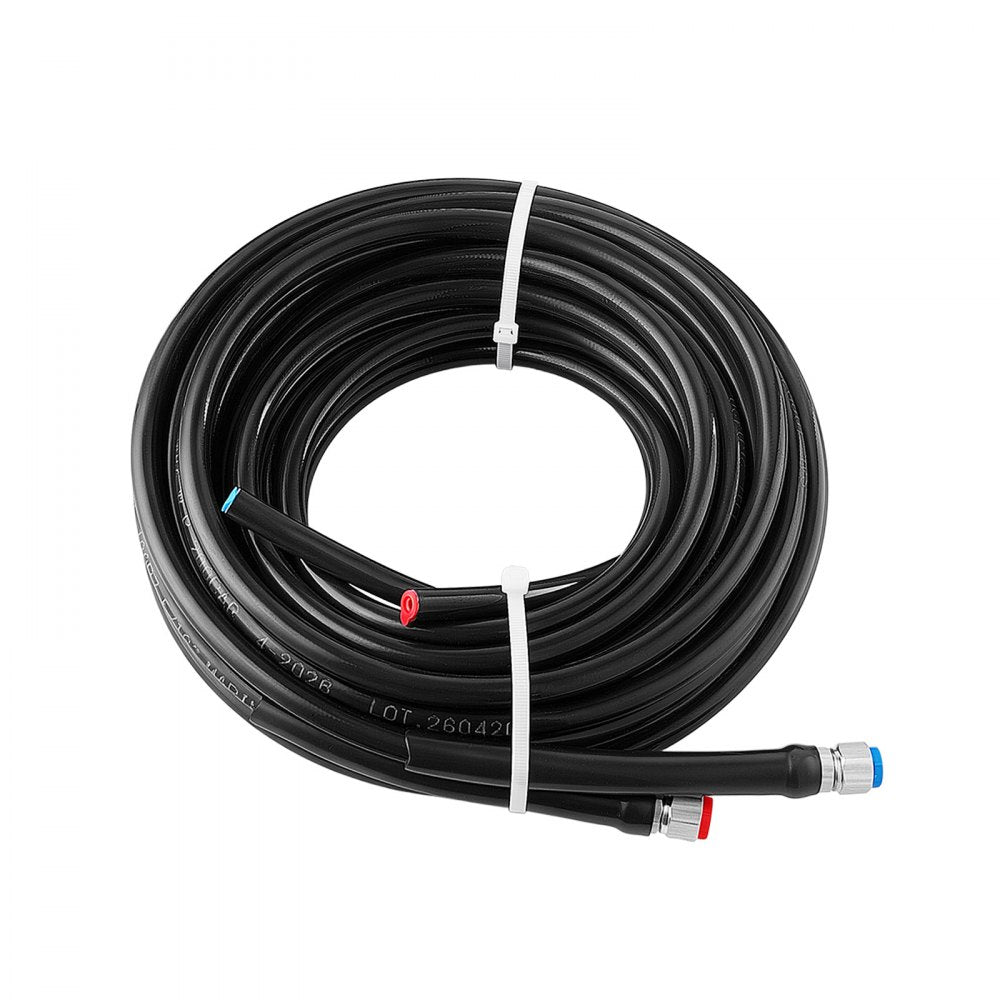 VEVOR Hydraulic Steering Kit 150HP Hydraulic Outboard Steering System 24 ft, Marine Boat Steering System, 2.5 MPa Helm Pump, Two-Way Lock Cylinder, 24 Feet High-Strength Hoses, for Single-Engine Use
