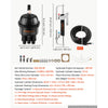VEVOR Hydraulic Steering Kit 90HP Hydraulic Outboard Steering System 24 ft, Marine Boat Steering System, 2.5 MPa Helm Pump, Two-Way Lock Cylinder, 24 Feet High-Strength Hoses, for Single-Engine Use