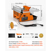 VEVOR Wet Tile Saw 7 Inch 65Mn Steel Blade 3600 RPM Tile Cutter Wet Saw, for Cutting Tiles and Stones, 0-45° Adjustable Bevel Cut, Powerful Motor, Detachable Water Reservoir, for DIY Enthusiasts