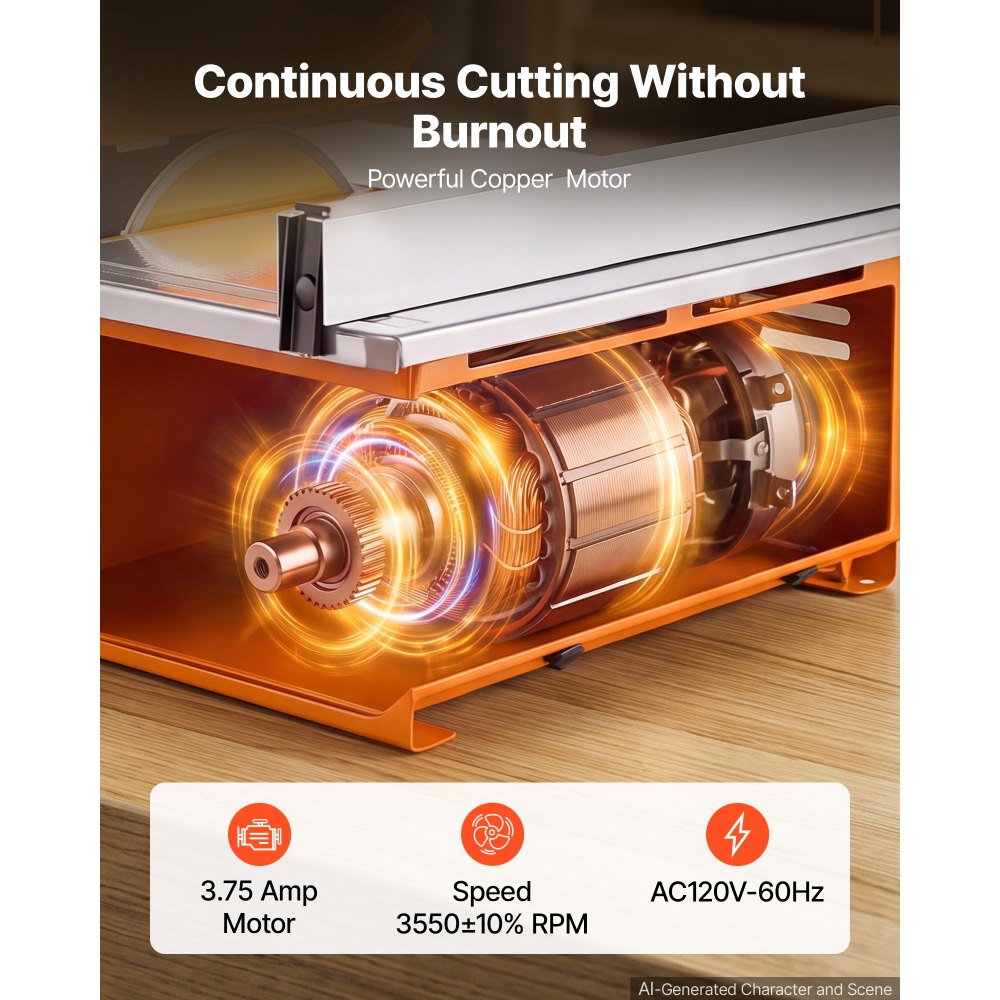 VEVOR Wet Tile Saw 7 Inch 65Mn Steel Blade 3600 RPM Tile Cutter Wet Saw, for Cutting Tiles and Stones, 0-45° Adjustable Bevel Cut, Powerful Motor, Detachable Water Reservoir, for DIY Enthusiasts