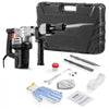 VEVOR Demolition Jack Hammer, 1400W Electric Jackhammer Heavy Duty, 2pcs Chisels Bits Chipping with Case, 2900 BPM Concrete Breaker, Gloves Black