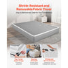 VEVOR Box Spring, Queen Size Bed Frame with Washable Fabric Cloth, Heavy Duty Metal Frame for Queen Bed, 9.1 in Mattress Foundation, 3500 lbs Max Weight Capacity, Easy Assembly, 79.1 x 59.6 x 9.1 in