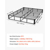 VEVOR Box Spring, Queen Size Bed Frame with Washable Fabric Cloth, Heavy Duty Metal Frame for Queen Bed, 9.1 in Mattress Foundation, 3500 lbs Max Weight Capacity, Easy Assembly, 79.1 x 59.6 x 9.1 in