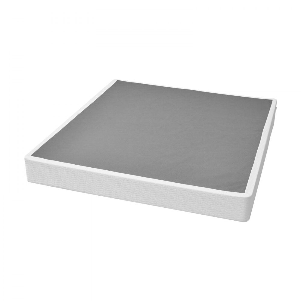 VEVOR Box Spring, King Size Bed Frame with Washable Fabric Cloth, Heavy Duty Metal Frame for King Bed, 9.1 in Mattress Foundation, 3500 lbs Max Weight Capacity, Easy Assembly, 79.1 x 75.8 x 9.1 in