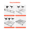 VEVOR Box Spring, Queen Size Bed Frame with Washable Fabric Cloth, Heavy Duty Metal Frame for Queen Bed, 5 in Mattress Foundation, 3500 lbs Max Weight Capacity, Easy Assembly, 79.1L x 59.6W x 5.1H in