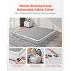 VEVOR Box Spring, Queen Size Bed Frame with Washable Fabric Cloth, Heavy Duty Metal Frame for Queen Bed, 4 in Mattress Foundation, 3500 lbs Max Weight Capacity, Easy Assembly, 79.1 L x 59.4 W x 4 H in