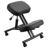 VEVOR Ergonomic Kneeling Chair with Wheels, Mobile X-Shaped Posture Knee Chair with Adjustable Height & Thick Foam Cushions, Natural Relief for Neck or Back Pain for Home, Office or Meditation, Black