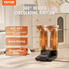 VEVOR 180° Foldable 2 Tubes Shoe Dryer, Portable Boot Dryer with Timer, Boot Warmers/Dryer with Heat Blower & PP(V0 Flame Retardant) for Snow Boots, Leather Shoes, Canvas Shoes, Socks, Black & Orange