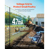 VEVOR Electric Fence Netting, 48" H x 100' L, PE Net Fencing Kit with Posts & Double-Spiked Stakes, Utility Portable Mesh for Chickens, Ducks, Geese, Rabbits, Used in Backyards, Farms, and Ranches