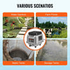 VEVOR Linear Air Pump, 90L/Min Air Flow Septic Aerator Pump, Aeration System for 1/4 Acre 10 FT Deep Ponds, Water Gardens, Waste Treatment, Septic Tanks, Aquariums, Seafood Restaurants, Fish Farms