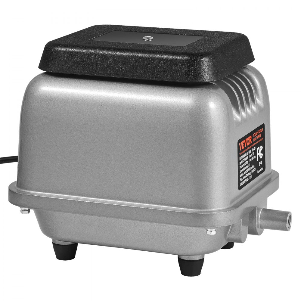 VEVOR Linear Air Pump, 90L/Min Air Flow Septic Aerator Pump, Aeration System for 1/4 Acre 10 FT Deep Ponds, Water Gardens, Waste Treatment, Septic Tanks, Aquariums, Seafood Restaurants, Fish Farms