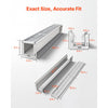 VEVOR Trench Drain, 39.3 x 5.8 x 5.5 in, Linear Drainage Channel with Galvanized Steel Grate, 304 Stainless Steel Channel Drain, Outdoor Drainage System for Driveway, Patio, Pool, Garden, Silver