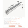 VEVOR Trench Drain, 39.3 x 5.8 x 5.5 in, Linear Drainage Channel with Galvanized Steel Grate, 304 Stainless Steel Channel Drain, Outdoor Drainage System for Driveway, Patio, Pool, Garden, Silver