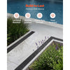 VEVOR Trench Drain, 20.1 x 5.5 x 3.5 in, 6 Pack Linear Drainage Channel, HDPE Channel Drain with Grates & End Caps, Premium Outdoor Drainage System for Driveway, Patio, Pool, Garden, Yard, Black