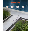 VEVOR Trench Drain, 39.6 x 4.1 x 2.4 in, 5 Pack Linear Drainage Channel, HDPE Channel Drain with Grates & End Caps, Premium Outdoor Drainage System for Driveway, Patio, Pool, Garden, Yard, Black