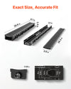 VEVOR Trench Drain, 39.6 x 4.1 x 2.4 in, 5 Pack Linear Drainage Channel, HDPE Channel Drain with Grates & End Caps, Premium Outdoor Drainage System for Driveway, Patio, Pool, Garden, Yard, Black