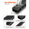 VEVOR Trench Drain, 39.6 x 4.1 x 2.4 in, 6 Pack Linear Drainage Channel, HDPE Channel Drain with Grates & End Caps, Premium Outdoor Drainage System for Driveway, Patio, Pool, Garden, Yard, Black