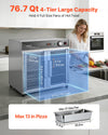VEVOR Electric Hot Box Food Warmer - 76.7 Qt 4-Tier Large Capacity Graphic