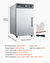 VEVOR Electric Hot Box Food Warmer, 5-Tier Commercial Warming Cabinet with Water Tray, Single-Door and Adjustable Shelves, Stainless Steel Food Warmer Cabinet, for Restaurant, Kitchen, Pizza, Chicken