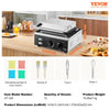 VEVOR Electric Donut Maker, 1550W Commercial Doughnut Machine with Non-stick Surface, 12 Hole Double-Sided Heating Waffle Machine Makes 12 Doughnuts, Temperature 122-572℉, for Restaurant & Home Use