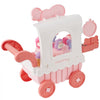 VEVOR Ice Cream Cart for Kids, 27 PCS Accessories, Pretend Play Store with Storage Trolley with Pretend Money, Sound & Light Effects, Montessori Educational Ice Cream Truck Toys for Toddlers 3+ (Pink)