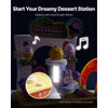 VEVOR Ice Cream Cart for Kids, 27 PCS Accessories, Pretend Play Store with Storage Trolley with Pretend Money, Sound & Light Effects, Montessori Educational Ice Cream Truck Toys for Toddlers 3+