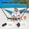 VEVOR Portable Hammock Stand, 450lbs Capacity Steel Hammock Stand for 2 Person, Heavy Duty Adjustable Hooks Hammock Frame Fits 10-13 ft Hammocks, Space Saving with Carrying Bag for Outdoor or Indoor