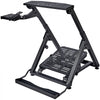 VEVOR Foldable Racing Steering Wheel Stand, Height Adjustable Universal Base Compatible with Logitech & Thrustmaster Racing Wheel and Pedal, Movable Wheels Heavy-duty Frame Standard GT/Formula Seating