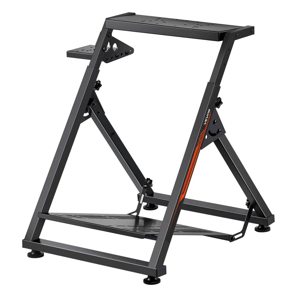 VEVOR Racing Wheel Stand, Adjustable & Foldable Simulator Stand for Logitech G923 G920 G29 G27, Thrustmaster T300RS TX F458 T500RS T3PA-PRO(F1/GT) Gaming Cockpit,Pedals Simulator NOT Included,Compact