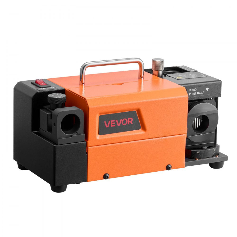 VEVOR Drill Bits Sharpener MR-13A+, 3-15mm Drill Bit Grinder Sharpener with 95°-135° Adjustable Point Angle, 5800RPM High Speed Re-Sharpening Machine with 13 Collets & CBN Wheel for Workshops Garages