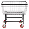 VEVOR Wire Laundry Cart, 2.8Bushel Wire Laundry Basket with Wheels, 26.7''x21.7''x26.4'' Commercial Wire Laundry Basket Cart, Steel Frame with Chrome Finish, 4" Casters, Wire Basket Cart for Laundry