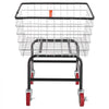 VEVOR Wire Laundry Cart, 2.8Bushel Wire Laundry Basket with Wheels, 26.7''x21.7''x26.4'' Commercial Wire Laundry Basket Cart, Steel Frame with Chrome Finish, 4" Casters, Wire Basket Cart for Laundry