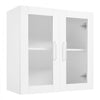 VEVOR Laundry Room Wall Cabinet, 2-Tier Wall Mounted Cabinet with 4 Doors, Cupboard Organizer with Adjustable Shelf, for Kitchen, Garage, Laundry, Set of 2, Each 12 x 24 x 24 in (D x W x H), White