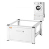 VEVOR Laundry Pedestal 27" Wide 14.4" Height, Washer And Dryer Base Stand Platform Universal Fit 660lbs Capacity, Heavy Duty Multi-Functional Base for Washing Machine with Drawer & Rich Accessories