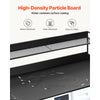 VEVOR Washer Dryer Countertop with 2-Tier Shelf, 54" x 27" Wooden Washer and Dryer Countertop with Anti-Slip Pads, Water-Resistant Laundry Topper Cover for Laundry Room Organization and Storage, Black