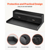 VEVOR 2 Drawers Washer Dryer Countertop with 2-Tier Shelf, 54" x 27" Wooden Washer and Dryer Countertop with Non-Slip Pads, Water-Resistant Laundry Topper for Laundry Room Organization, Black