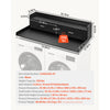 VEVOR 2 Drawers Washer Dryer Countertop with 2-Tier Shelf, 54" x 27" Wooden Washer and Dryer Countertop with Non-Slip Pads, Water-Resistant Laundry Topper for Laundry Room Organization, Black