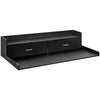 VEVOR 2 Drawers Washer Dryer Countertop with 2-Tier Shelf, 54" x 27" Wooden Washer and Dryer Countertop with Non-Slip Pads, Water-Resistant Laundry Topper for Laundry Room Organization, Black