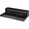 VEVOR 2 Drawers Washer Dryer Countertop with 2-Tier Shelf, 54" x 27" Wooden Washer and Dryer Countertop with Non-Slip Pads, Water-Resistant Laundry Topper for Laundry Room Organization, Black