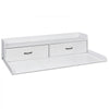 VEVOR Washer Dryer Countertop with Shelf, 54 x 27.5 in Wooden Washer and Dryer Topper with 2 Drawers & 2 Hooks, Laundry Machine Topper for Laundry Closet Pantry Counter Organization and Storage, White