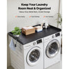 VEVOR Washer Dryer Countertop, 54 x 27.5 in Marble Washer and Dryer Topper with Edge & 2 Hooks, Water-Resistant Laundry Machine Topper for Laundry Closet Pantry Counter Organization and Storage, Black