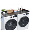 VEVOR Washer Dryer Countertop, 54 x 27.5 in Marble Washer and Dryer Topper with Edge & 2 Hooks, Water-Resistant Laundry Machine Topper for Laundry Closet Pantry Counter Organization and Storage, Black