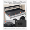 VEVOR Washer Dryer Countertop with Shelf, 54 x 27.5 in Wooden Washer and Dryer Topper with Edge and 2 Hooks, Laundry Machine Topper for Laundry Closet Pantry Counter Organization and Storage, Black