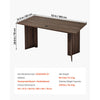 VEVOR 63 in Executive Desk, Large Modern Rectangle Office Table, Heavy Duty Wooden Executive Table with Cable Connection Hole, 250 LBS Load Capacity, Easy Assembly, for Work Study Writing, Walnut