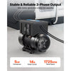 VEVOR Single Phase to 3-Phase Rotary Converter, 5HP 14A 208-240V Input/Output Rotary Phase Converter - Expandable to Higher Horsepower for Heavy-Load Equipment