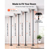 VEVOR Professional Dance Pole, Portable Dancing Poles, 83-110 in, Black, Removable Exercise Dancing Poles for Fitness, Adjustable Height, 45 mm Heavy-Duty Steel, Spinning & Static, 440 lb Capacity